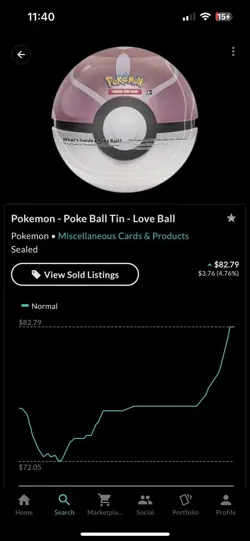 POKEMON TCG 2022 LOVE BALL POKE BALL TIN NEW FACTORY SEALED Q2 (3 PACKS) - Image 2