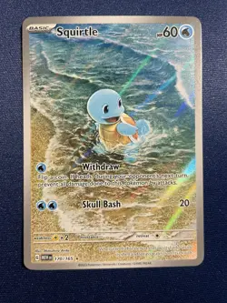 Squirtle 170/165 NM Sv: Scarlet & Violet 151 Holo Pokemon TCG - Image 1