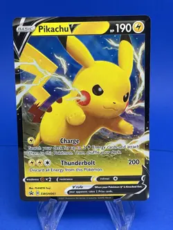Pikachu V SWSH061 Black Star Promo - Holofoil Promo - Pokemon TCG - NM - Image 1