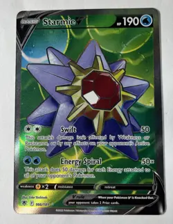 Pokemon Astral Radiance Starmie V Full Art 166/189 NM - Image 1