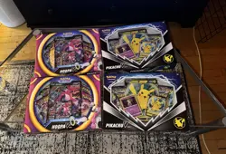 Pokemon TCG: Hoopa V Box x2 & 2x Pokemon Pikachu V box - In Hand - Image 1