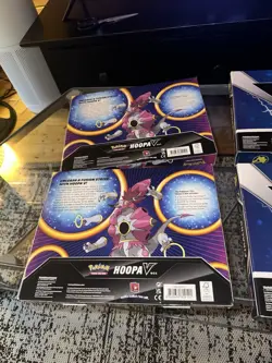 Pokemon TCG: Hoopa V Box x2 & 2x Pokemon Pikachu V box - In Hand - Image 5