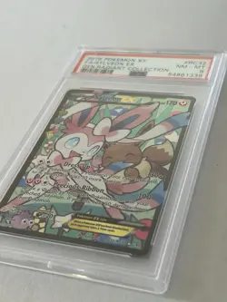 2016 Pokemon XY Generations Radiant Collection Sylveon EX Full Art #RC32 PSA 8 - Image 3