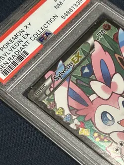 2016 Pokemon XY Generations Radiant Collection Sylveon EX Full Art #RC32 PSA 8 - Image 5