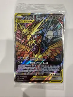 Pokemon TCG-Hidden Fates Moltres & Zapdos & Articuno GX SM210 Promo Sealed NM/M - Image 1