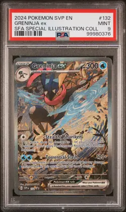 2024 POKEMON SVP EN-SV BLACK STAR PROMO #132 GRENINJA EX PSA 9 - Image 1
