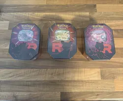 Pokemon TCG: Team Rocket Tin - Set of 3 - - Image 1