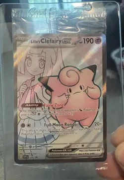 SEALED Pokemon Lillie's Clefairy ex SVP 195 Scarlet & Violet Black Star Promo - Image 1