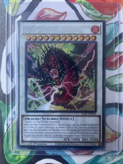 YUGIOH ALIN-EN040 Snake-Eyes Vengeance Dragon Ultra Rare MISPRINT/ERROR CARD - Image 1