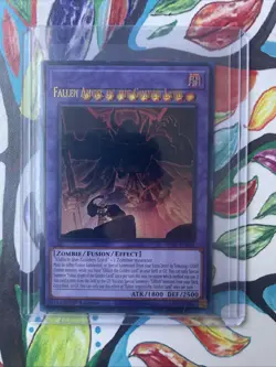 YUGIOH Fallen Angel of the Golden Land Ultra Rare ALIN-EN036 ERROR CARD/MISPRINT - Image 1