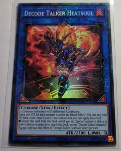 Yugioh! Decode Talker Heatsoul RA01-EN048 Prismatic Collector's Rare 25th - Image 1