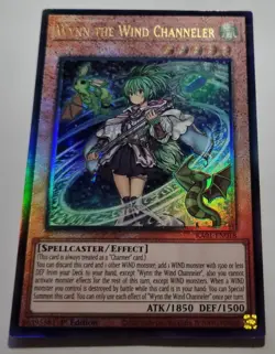 Yugioh! Wynn the Wind Ch. 1st Ed. engl. RA01-EN018 Prismatic Ultimate Rare 25th - Image 1