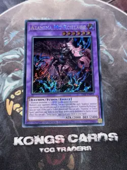 25LP-EN011 "Azamina Mu Rcielago" Secret Rare Emblazoned STAMPED Yu-Gi-Oh - Image 1