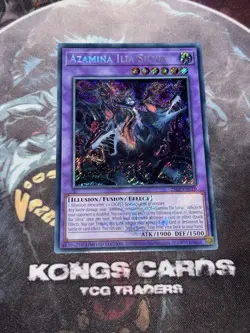 25LP-EN010 "Azamina Ilia Silvia" Secret Rare Emblazoned STAMPED Yu-Gi-Oh - Image 1
