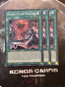 3X RA02-EN073 "Pressured Planet Wraitsoth" Super Rare YuGiOh! NEW PLAYSET - Image 1