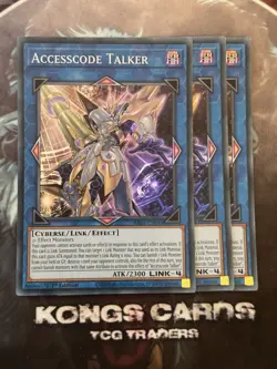 3X RA02-EN044 "Accesscode Talker" Super Rare YuGiOh! NEW PLAYSET - Image 1