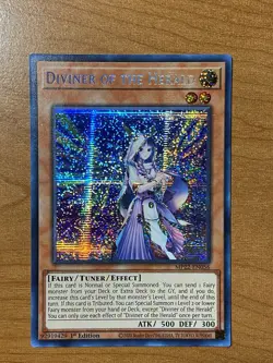 YuGiOh Diviner of the Herald MP22-EN056 Prismatic Secret Rare 1st Ed Near Mint - Image 1