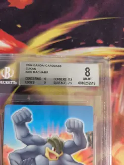 Pokemon Card Japanese Zukan Bandai Carddass BGS Beckett 8 Machamp Machomei 2004 - Image 4