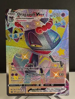 Pokemon TCG Dragapult VMAX SWSH097 Shiny Full Art Promo Card Near Mint Condition - Image 1