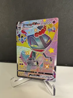 Pokemon TCG Dragapult VMAX SWSH097 Shiny Full Art Promo Card Near Mint Condition - Image 4
