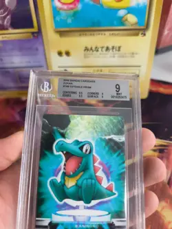 Pokemon Card Japan Zukan Bandai Carddass BGS Beckett 9 Totodile Prism Karnimani - Image 5