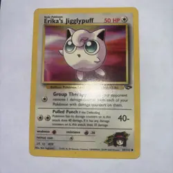 Pokemon TCG Erika's Jigglypuff Card 69/132 Gym Challenge Unlimited - Image 1