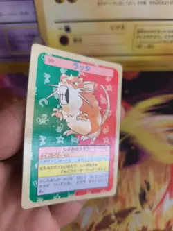 Pokemon Karte Card Topsun blue back 1995 bandai japanese Raticate Rattikarl NM - Image 4