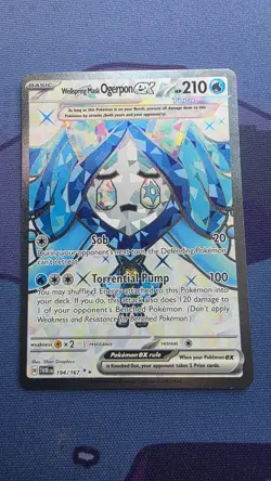 Pokemon TCG Card Wellspring Mask Ogerpon EX 194/167 Twilight Masquerade - NM - Image 1