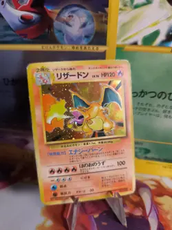 Pokemon Karte Card Glurak Charizard Base Set Expansion Holo Wotc japanese Good- - Image 1