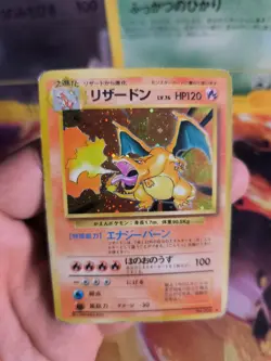 Pokemon Karte Card Glurak Charizard Base Set Expansion Holo Wotc japanese Good- - Image 5