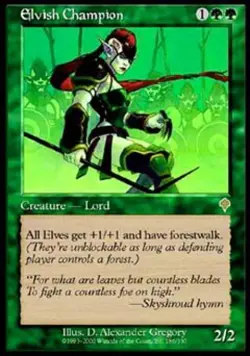 MTG English Elvish Champion NM Normal Invasion - Image 1