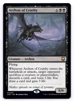 Archon of Cruelty NM Commander: Modern Horizons 3 0197 MTG Regular - Image 1