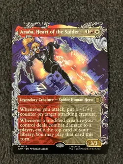 Magic MTG - Arana, Heart of the Spider (Borderless) - Marvel's Spider-Man - Image 1
