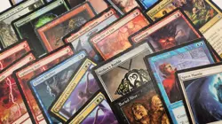 Magic HP/DMG Lot - Buried Alive, Counterspell, Mishra's Bauble, Abjure + MTG Lot - Image 1