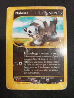 Carte Pokemon Malosse 87/147 Aquapolis - Image 1