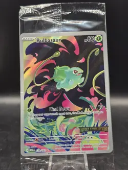 Pokemon TCG Bulbasaur 133/132 Mega Evolution Stamped Sealed Enhanced Booster - Image 1