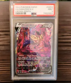2023 Pokemon - Zamazenta V GG54/GG70 Crown Zenith: Galarian Gallery Holo - PSA 9 - Image 1
