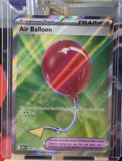 Pokemon TCG Air Balloon 166/132 Me01: Mega Evolution Holo Ultra Rare Near Mint - Image 1