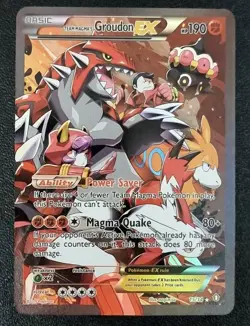 Team Aquas Kyogre EX And Team Magma's Groudon EX Pokemon Double Crisis Set LP - Image 2