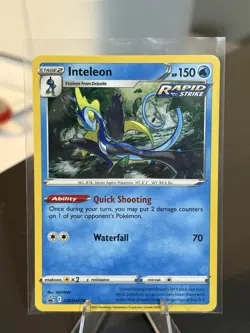 Cosmos SWIRL Inteleon SWSH279 Black Star Promo Cosmos Holo Pokemon NM Crown Zen - Image 4