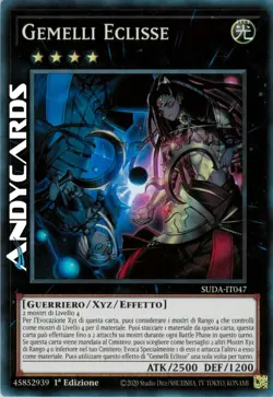 GEMELLI ECLISSE (Eclipse Twins) • Super R • SUDA IT047 • 1Ed • Yugioh ANDYCARDS - Image 1