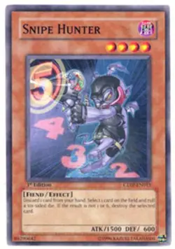 Snipe Hunter - CDIP-EN015 - Common - 1st Edition NM Yugioh Booster Set Cards (GX - Image 1