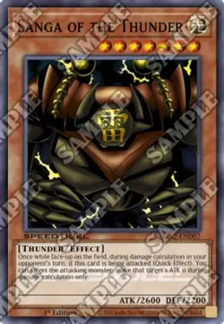 Sanga of the Thunder - SGX2-END07 - Secret Rare - 1st Edition NM Yugioh Speed Du - Image 1