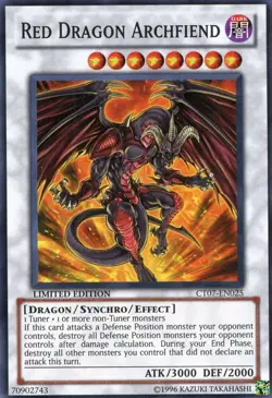 Red Dragon Archfiend - CT07-EN025 - Super Rare - Limited Edition NM Yugioh MISC - Image 1