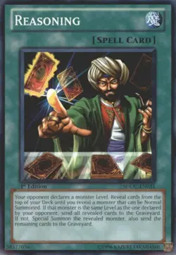 Reasoning - SDDC-EN031 - Common - 1st Edition NM Yugioh Starter Deck Cards - Image 1