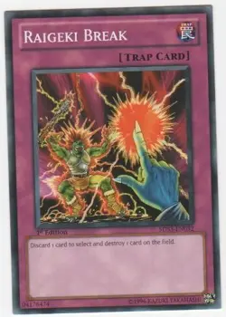 Raigeki Break - 5DS3-EN032 - Common - 1st Edition NM Yugioh Starter Deck Cards - Image 1