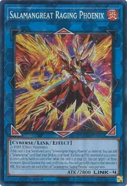 Salamangreat Raging Phoenix - RA04-EN083 - Super Rare - 1st Edition NM Yugioh Qu - Image 1