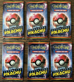 Lot of 6 2019 Pokemon Detective Pikachu Booster 4 card Packs Factory Sealed Mint - Image 1