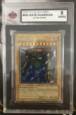 2002 Yu-Gi-Oh! MRD Gate Guardian Metal Raiders card #000 KSA 8 NMM Ultra Rare - Image 1