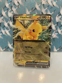 Pokemon TCG Pikachu EX Double Rare Holo Card 028/131 Prismatic Evolutions NM - Image 1